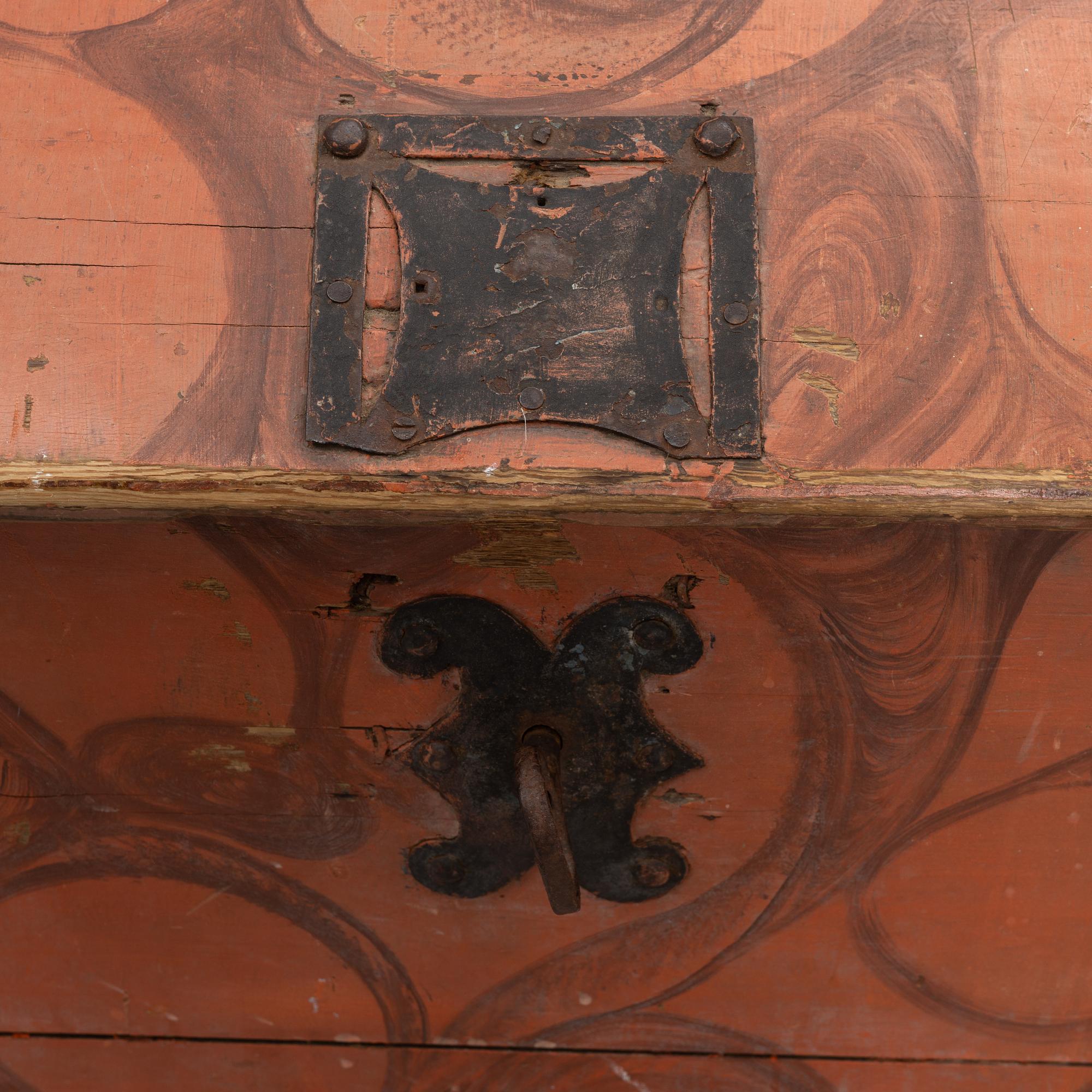Chest, folk art, 18th century.
