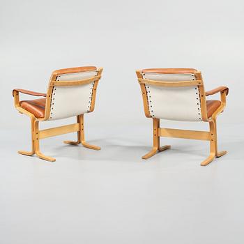 FÅTÖLJER, ett par, Westnofa Furniture, Norge, 1900-talets andra hälft.