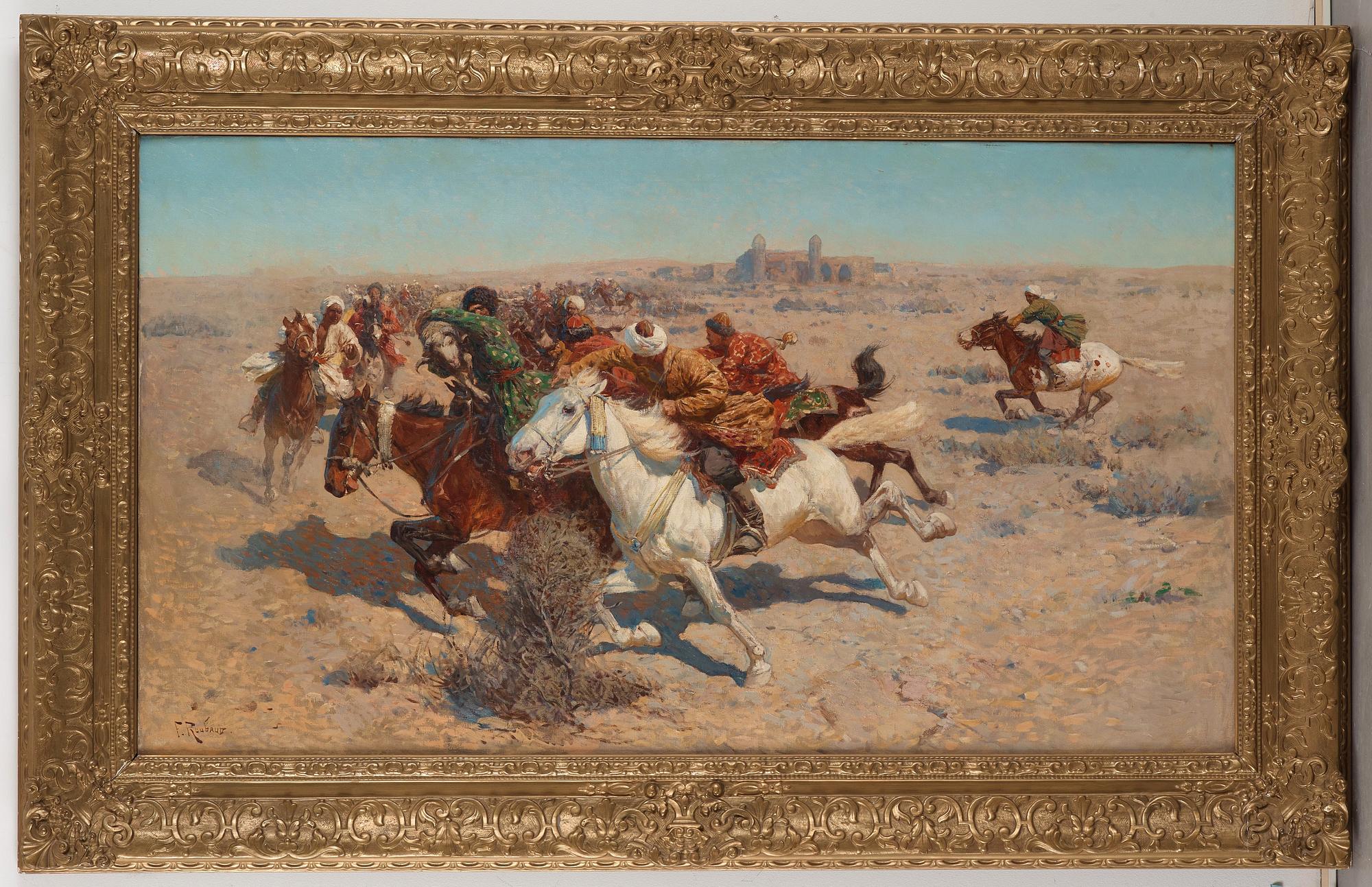 Franz Alexeevic Roubaud, A Game of Buzkasi/Kokpar.