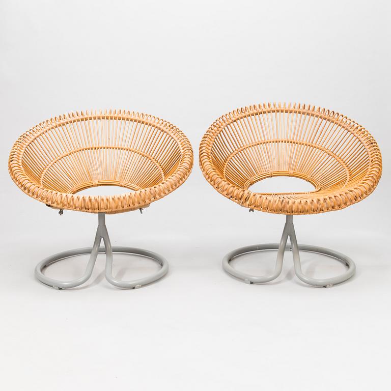 FÅTÖLJER, ett par, "Rondo", Göte-Möbler I Nässjö AB, Nässjö, 1960-tal.