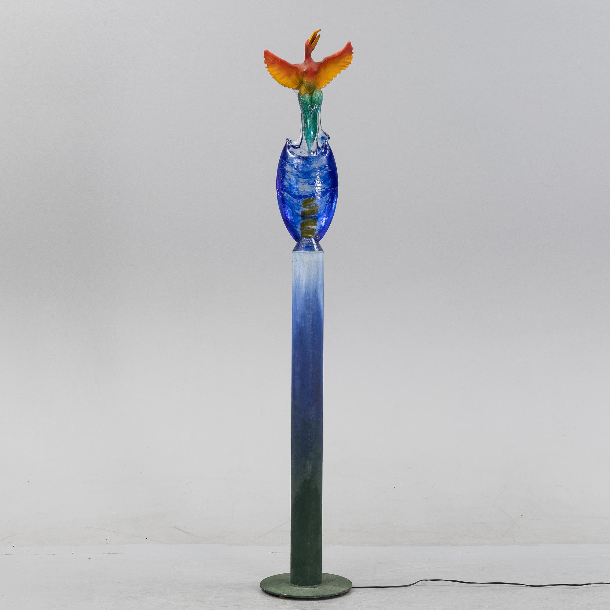 Kjell Engman, a unique glass sculpture, Kosta Boda, Sweden.