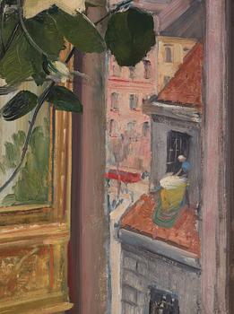 Olle Hjortzberg, Still life with a view.