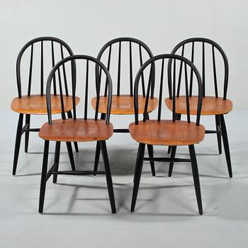 STOLAR, 5 st (4 + 1), Fanett, delvis Ilmari Tapiovaara, Edsbyverken. 1950/60-tal.