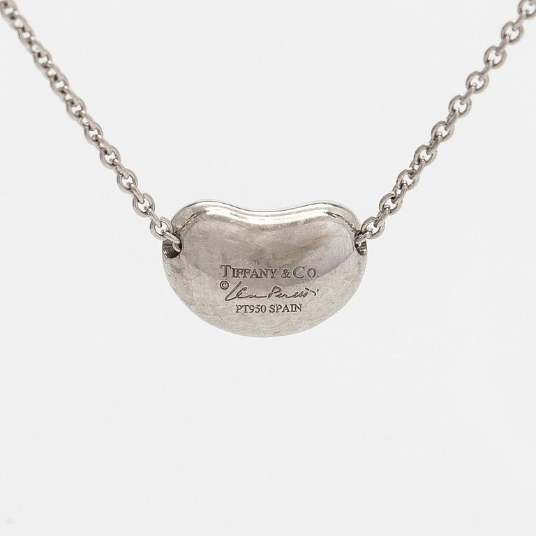 Tiffany & Co, Elsa Peretti, a platinum and diamond "Bean" necklace.