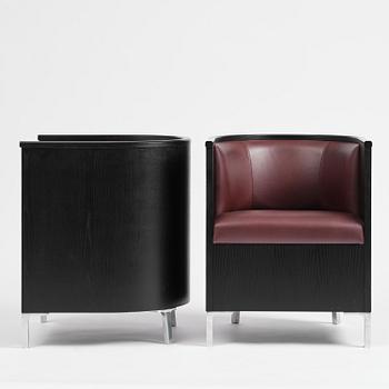 Mats Theselius, a pair of “Theselius Trä” armchairs, Källemo, Värnamo, post 2007.