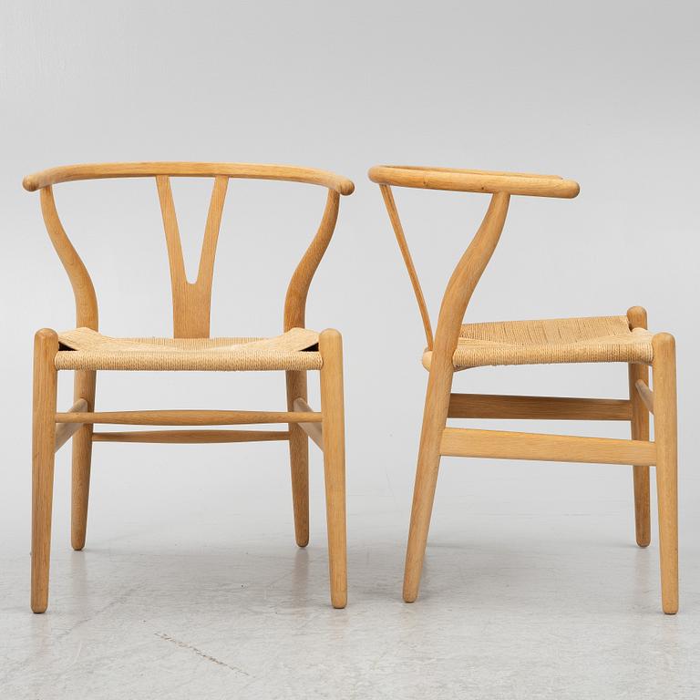 Hans J Wegner, stolar, 10 st, CH-24  "Y-stolen" Carl Hansen & son. Danmark.