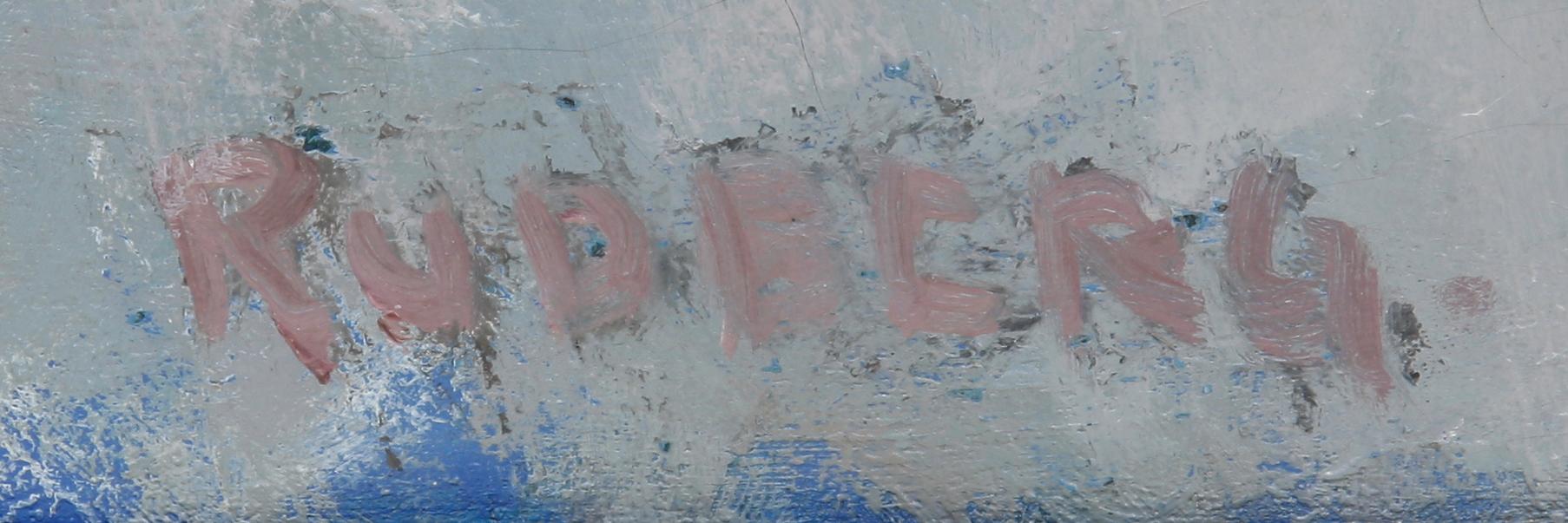 GUSTAV RUDBERG, olja på duk. Sign.