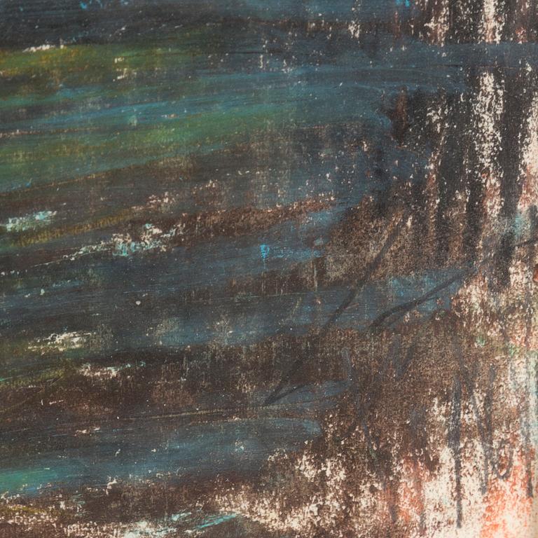 EDDIE FIGGE, pastel, executed in the late 50's, signed.