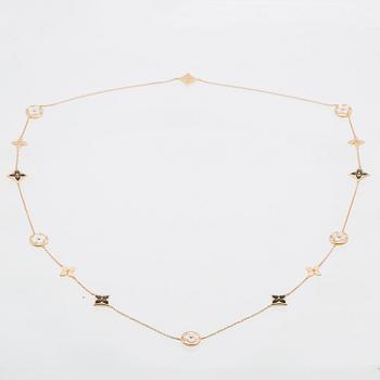 Louis Vuitton, Collier "Blossom Sautoir" 18K roséguld med diamanter och pärlemor.
