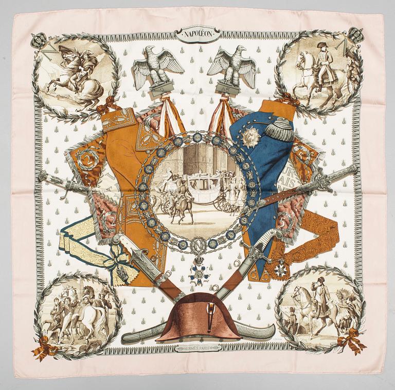 HERMÈS, scarf, "Napoleon".