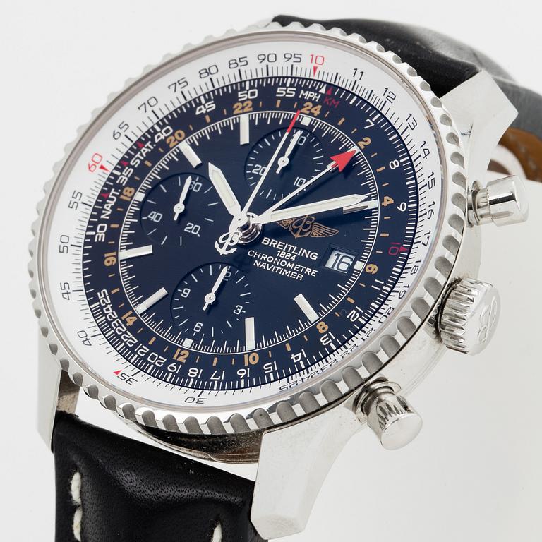 BREITLING, Navitimer World, Chronometre, kronograf, armbandsur, 46 mm.