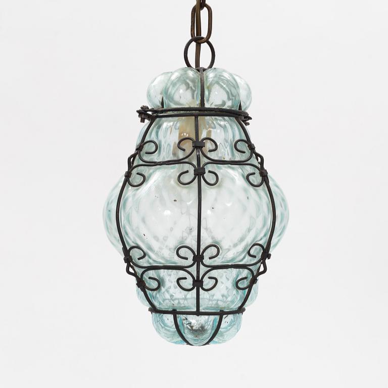 Taklampa, Murano, Venedig, 1900-talets mitt.
