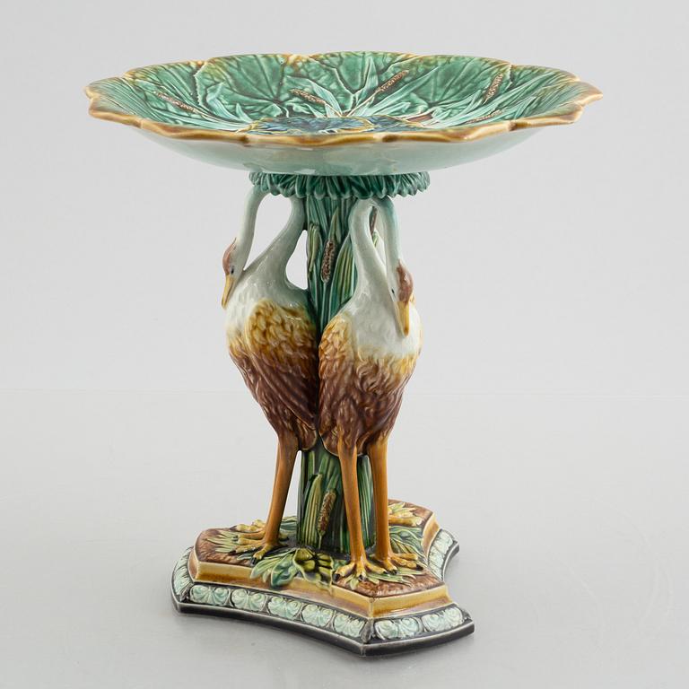 A majolica bowl, Gustavsberg, circa 1900.