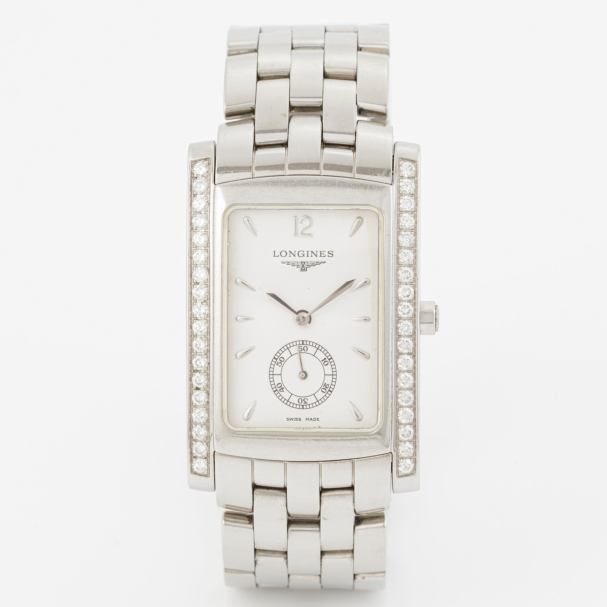 Longines, Dolce Vita, wristwatch, 26.3 x 32 (39.8) mm.