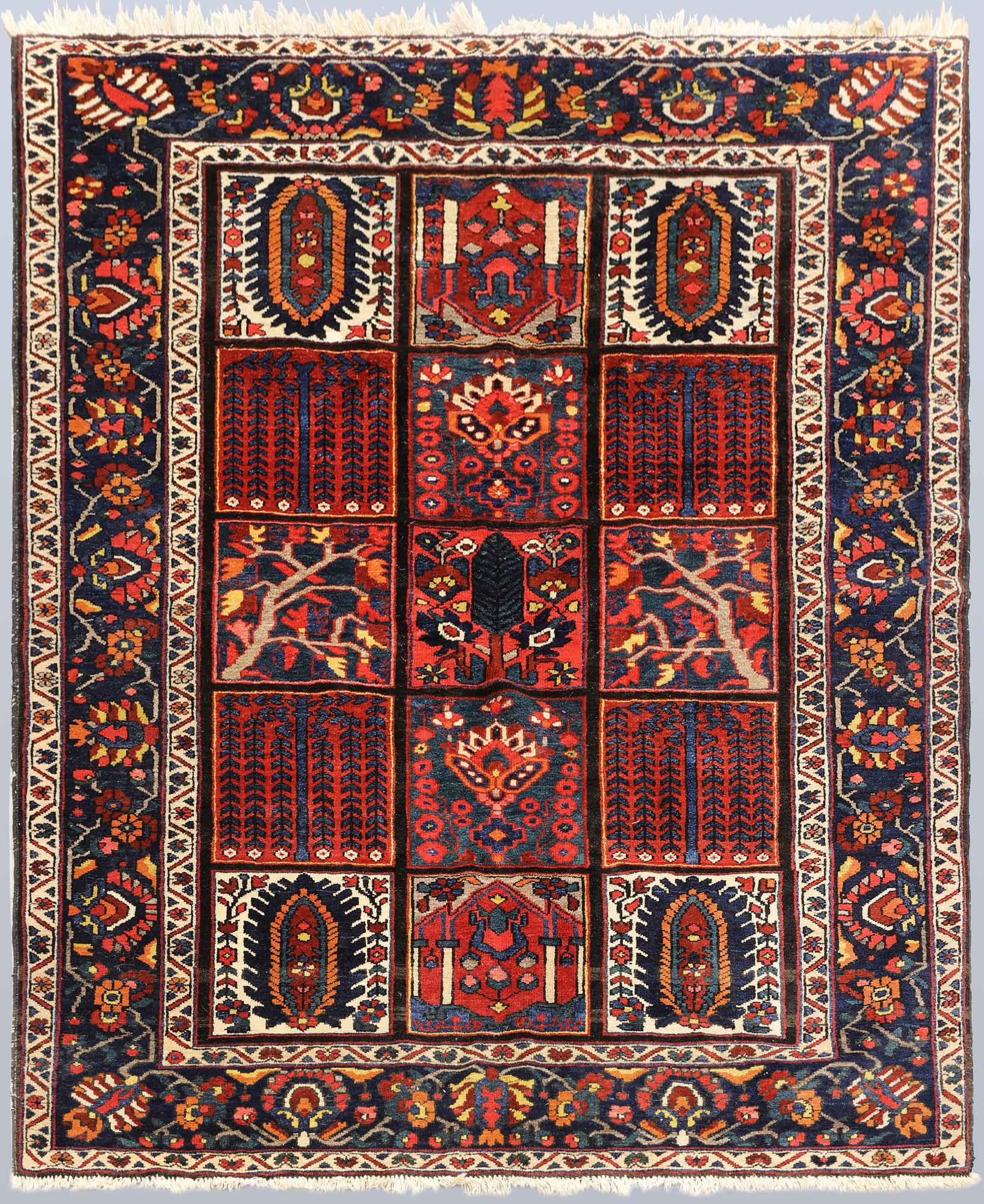 A semi-antique Bakhtiari rug, c. 215 x 152 cm.