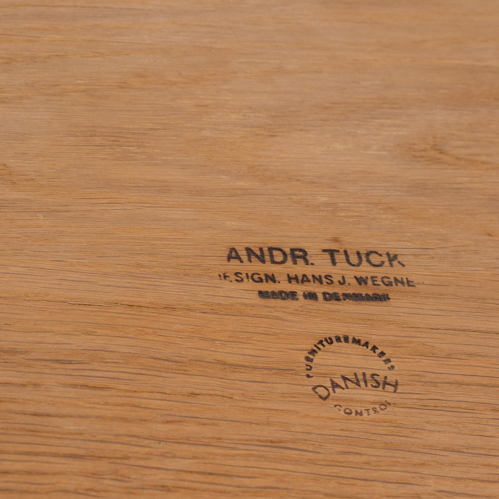 HANS J. WEGNER, an oak sofa table, Andreas Tuck, Denmark.