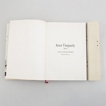 two books, Jean Tinguely, after, "Méta", and "Pontus Hultén, Hon & moderna".