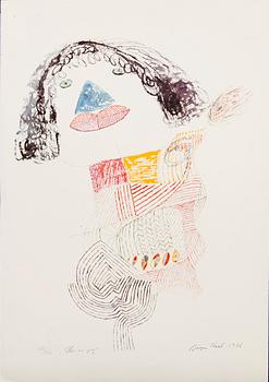 Jörgen Nash, lithograph in colousr signed dated and numbered 1975 201/300.