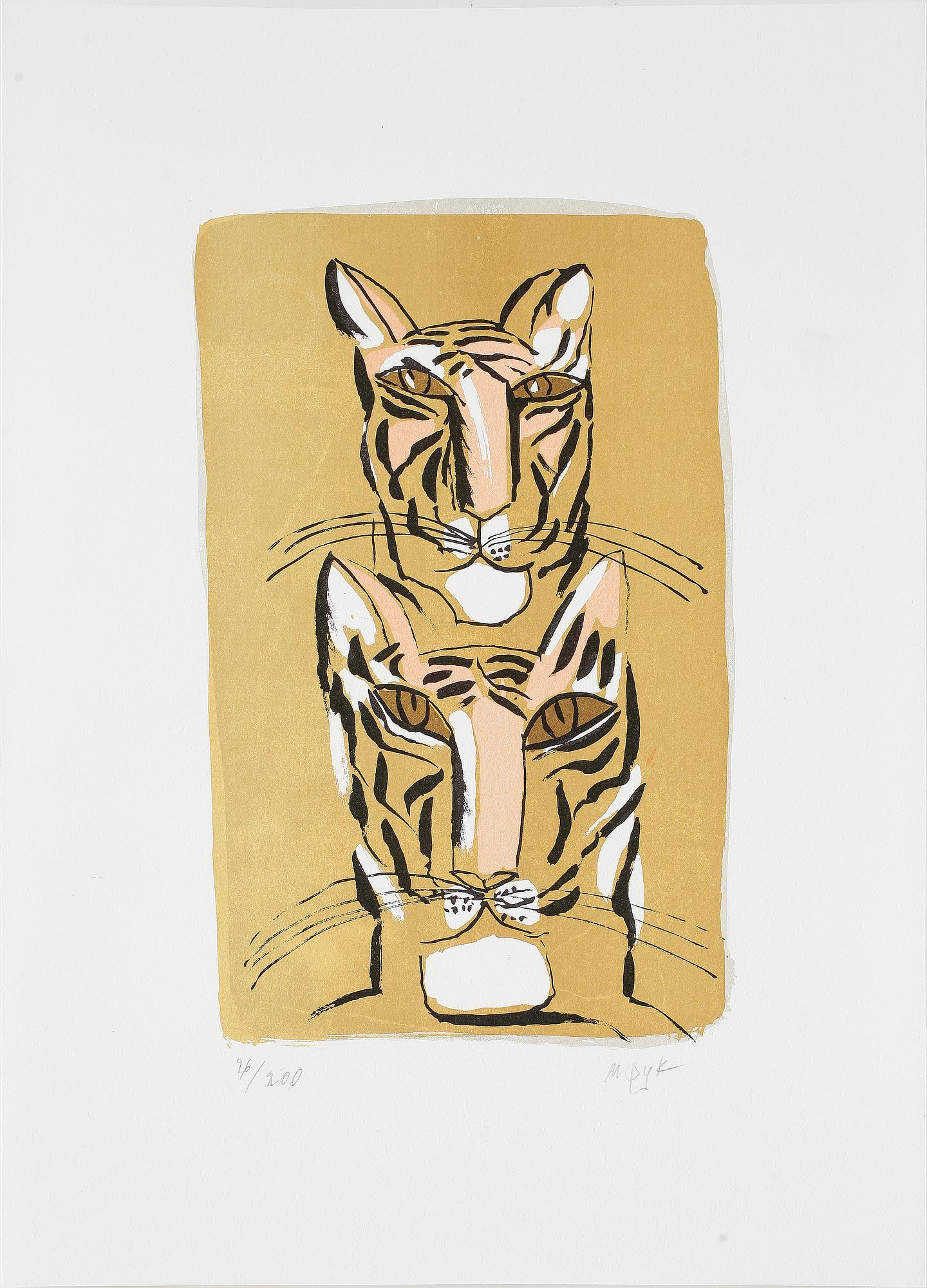 MADELEINE PYK, färglitografi, signerad och numrerad 96/200.