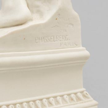 PER HASSELBERG, after. A porcelain sculpture from Gustafsberg, dated 01.