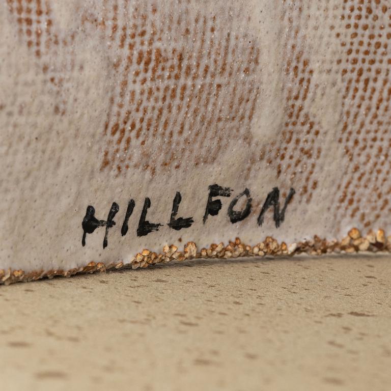 Hertha Hillfon, an earthenware sculture, signed Hillfon.