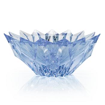 AIMO OKKOLIN, A 'Water lily' crystal vase, signed Aimo Okkolin Riihimäen Lasi Oy.