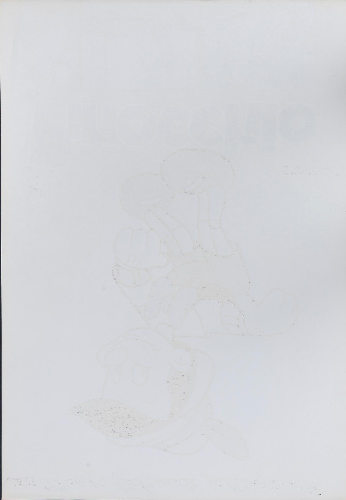 Walter Bjorne, a vintage movie poster, 'Pinocchio'.