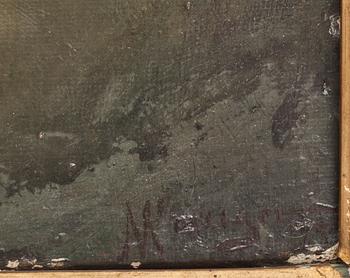 NILS KREUGER, olja på duk, signerad.