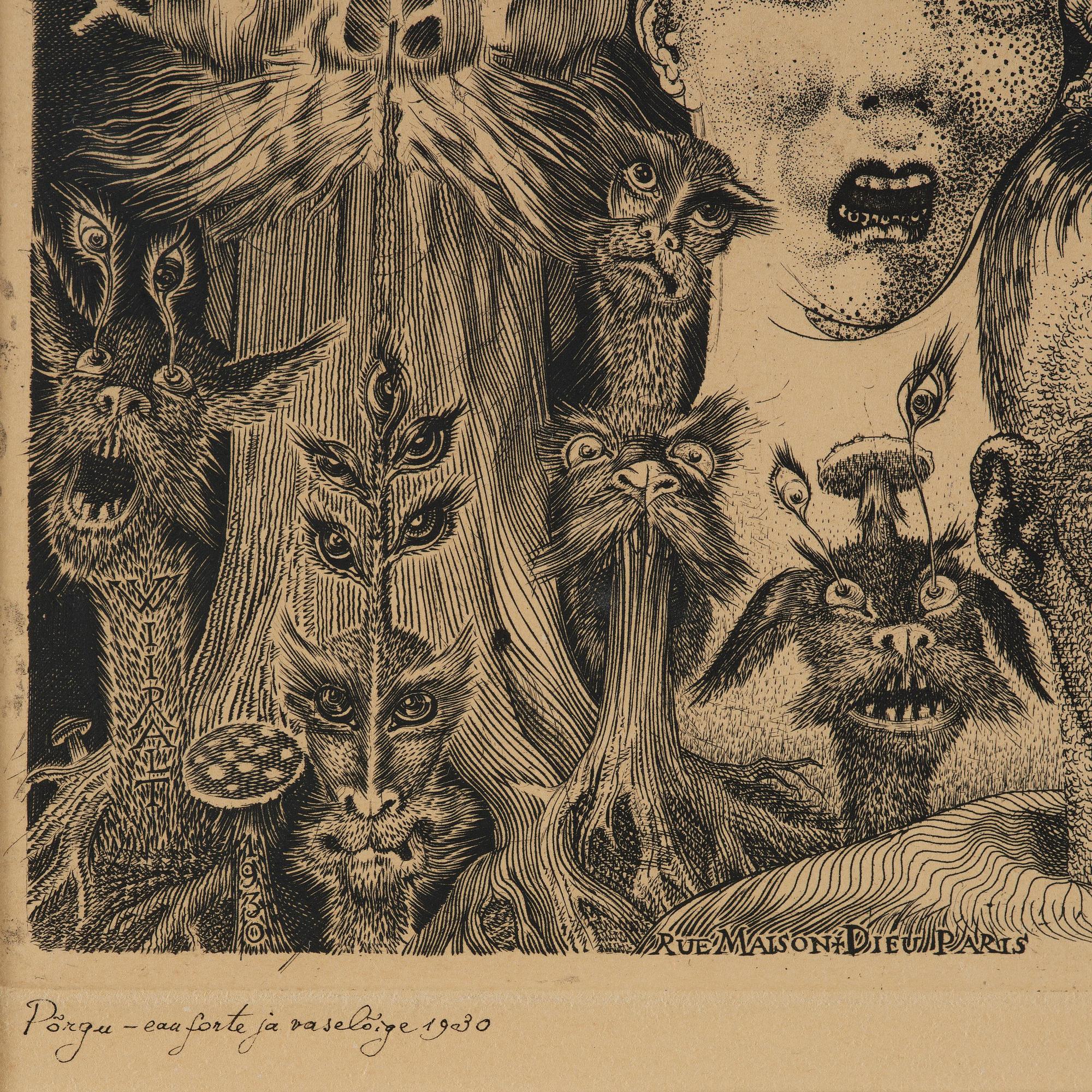 Eduard Wiiralt, "Põrgu" (Hell).