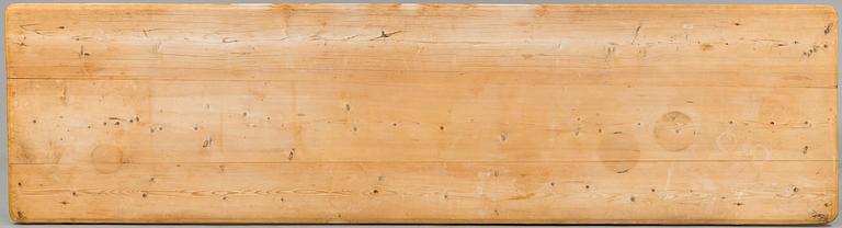 a Swedish pine table from around 1900.