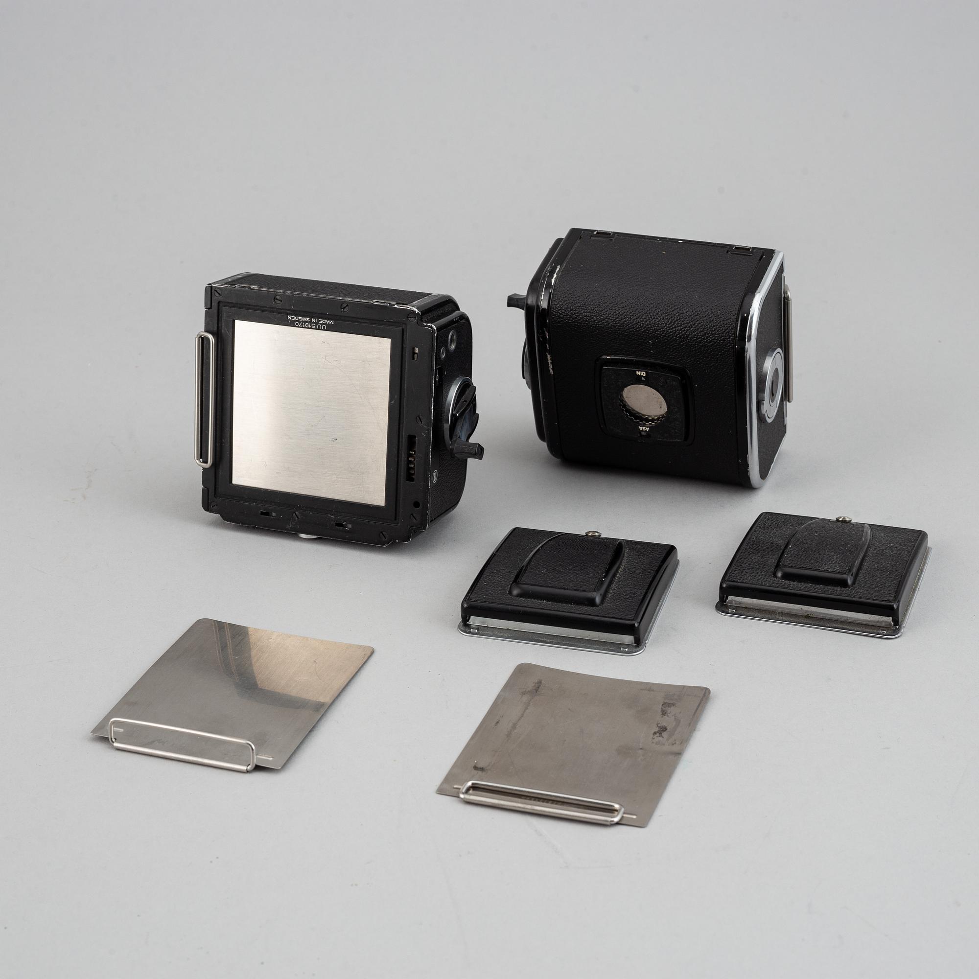 A Hasselblad 500 C/M camera.