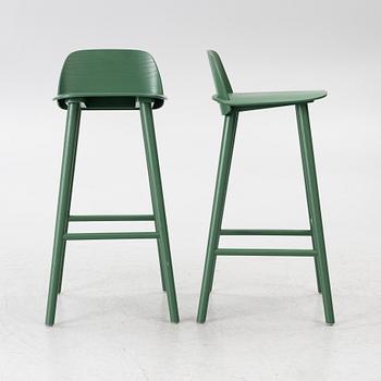 David Geckeler, bar stools, 6 pcs, “Nerd Counter”, Muuto, 2000s.