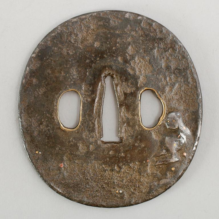TSUBA, 2 st, järn, Japan, 1600-/1700-tal respektive 1700-tal.