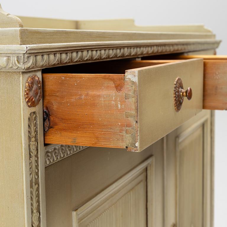 A late-Gustavian sideboard, Sweden, around 1800.