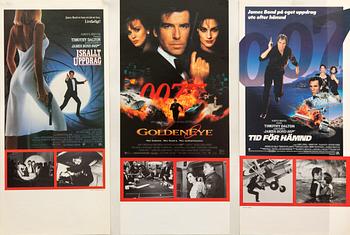 Filmaffischer, 3 st, James Bond.
