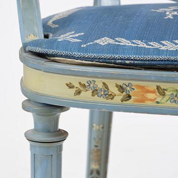 Carl Malmsten, a pair of Swedish Grace chairs, cabinetmaker Albin Johansson, Stockholm, for Villa Kvikkjokk, 1927.