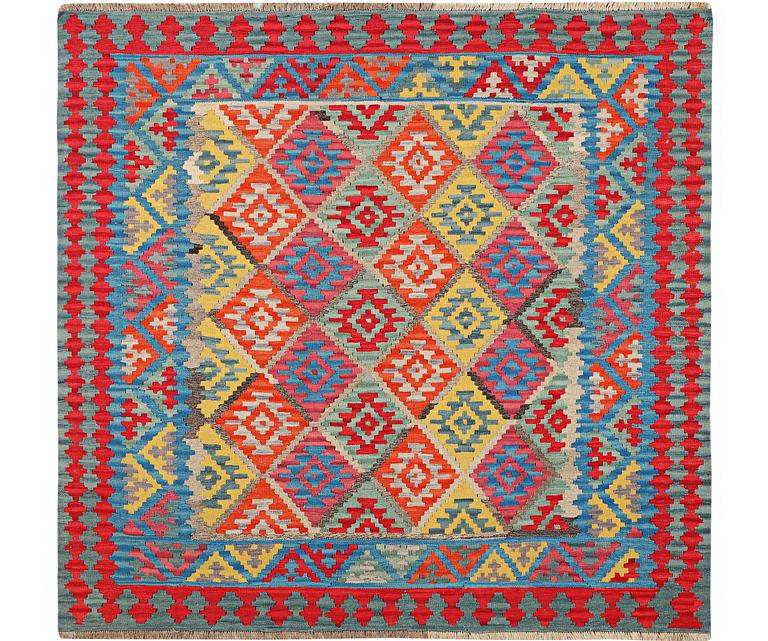 A rug, Kilim, c. 208 x 200 cm.