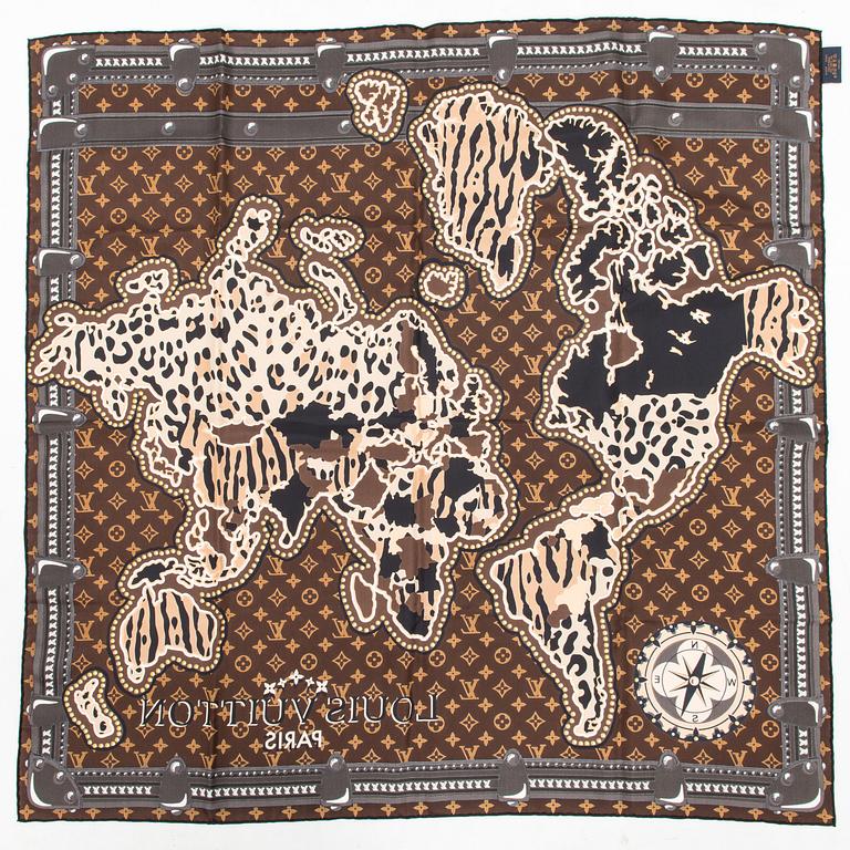 Louis Vuitton, A 'LV World Square', scarf.