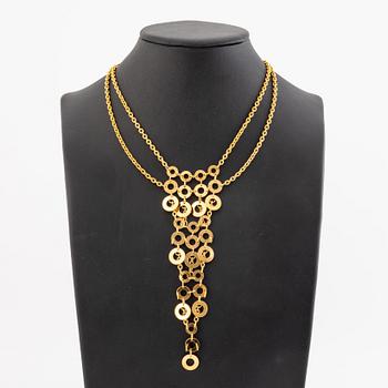 Siv Lagerström necklace gold metal.