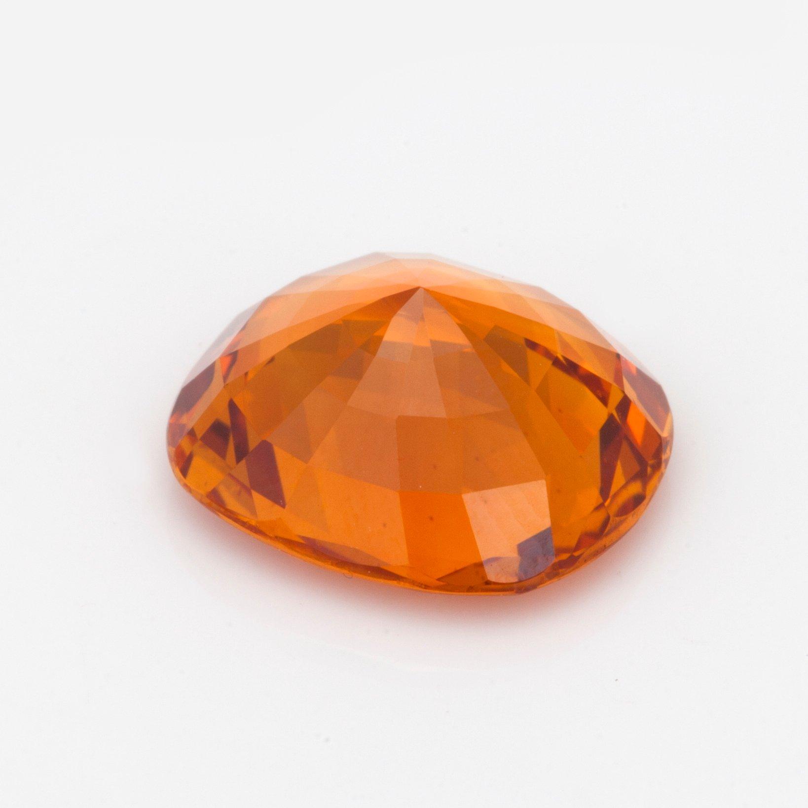 LÖS SAFIR, gul-orange, 7.98ct.