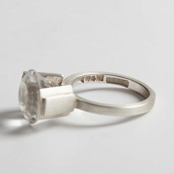 Wiwen Nilsson, ring, Lund 1962, sterling med bergkristall.