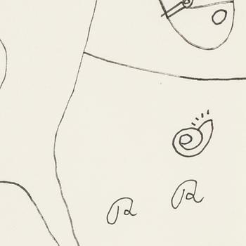 ROGER RISBERG, indian ink on paper, signed RR.