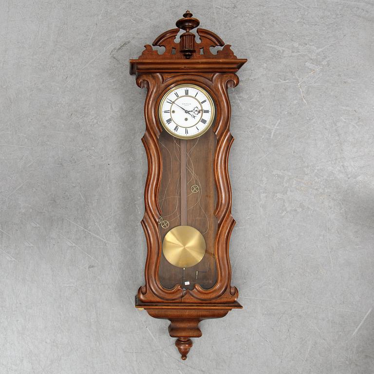 A Wienese regulator wall clock from Gebrüder Resch, late 19th Century.