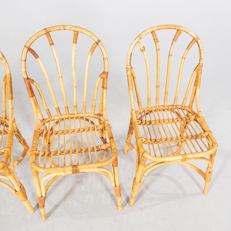 Josef Frank, a set of four model '1164' chairs, Firma Svenskt Tenn, Sweden.