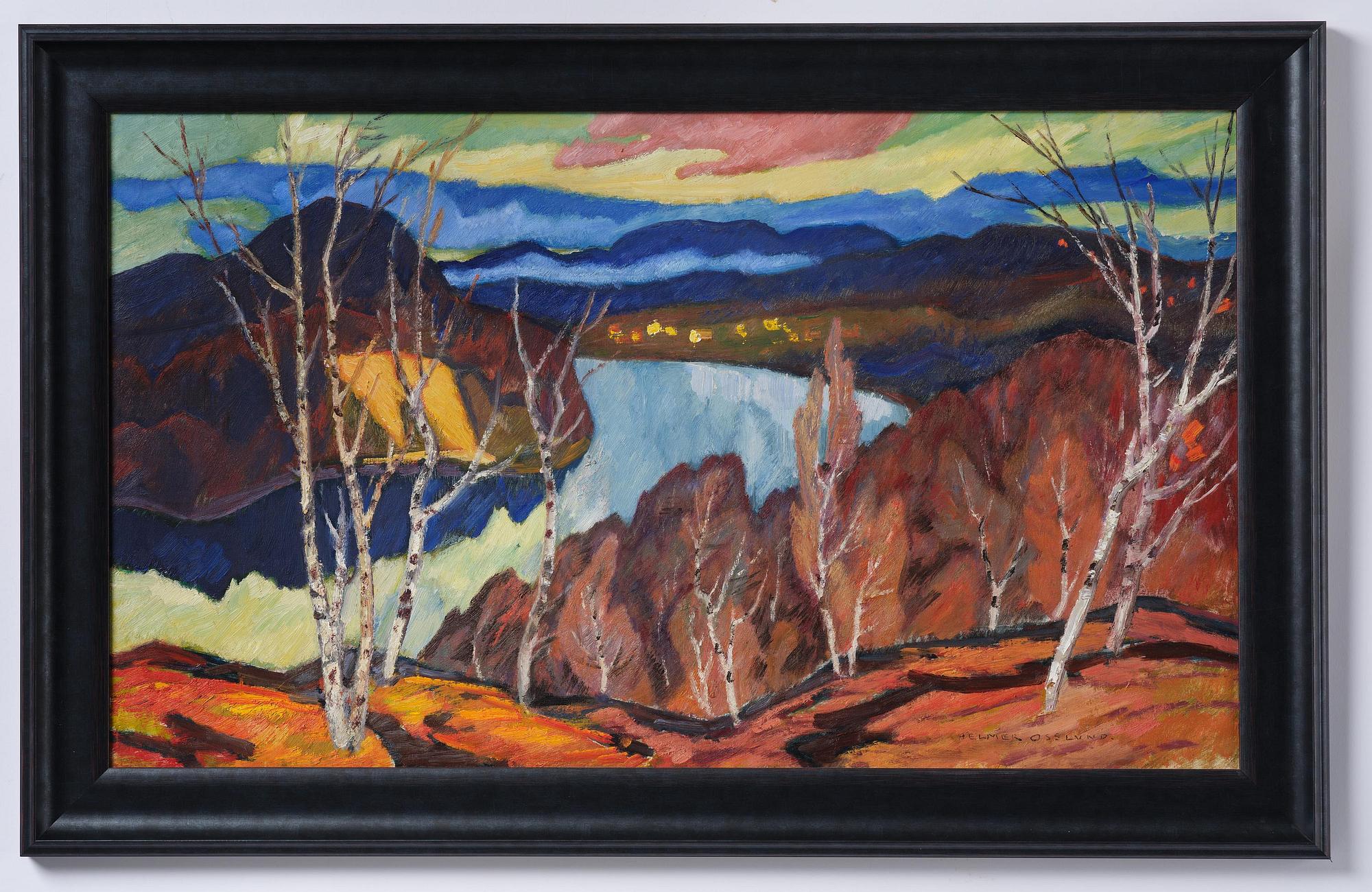 Helmer Osslund, View over the Ångerman River at Granvåg.