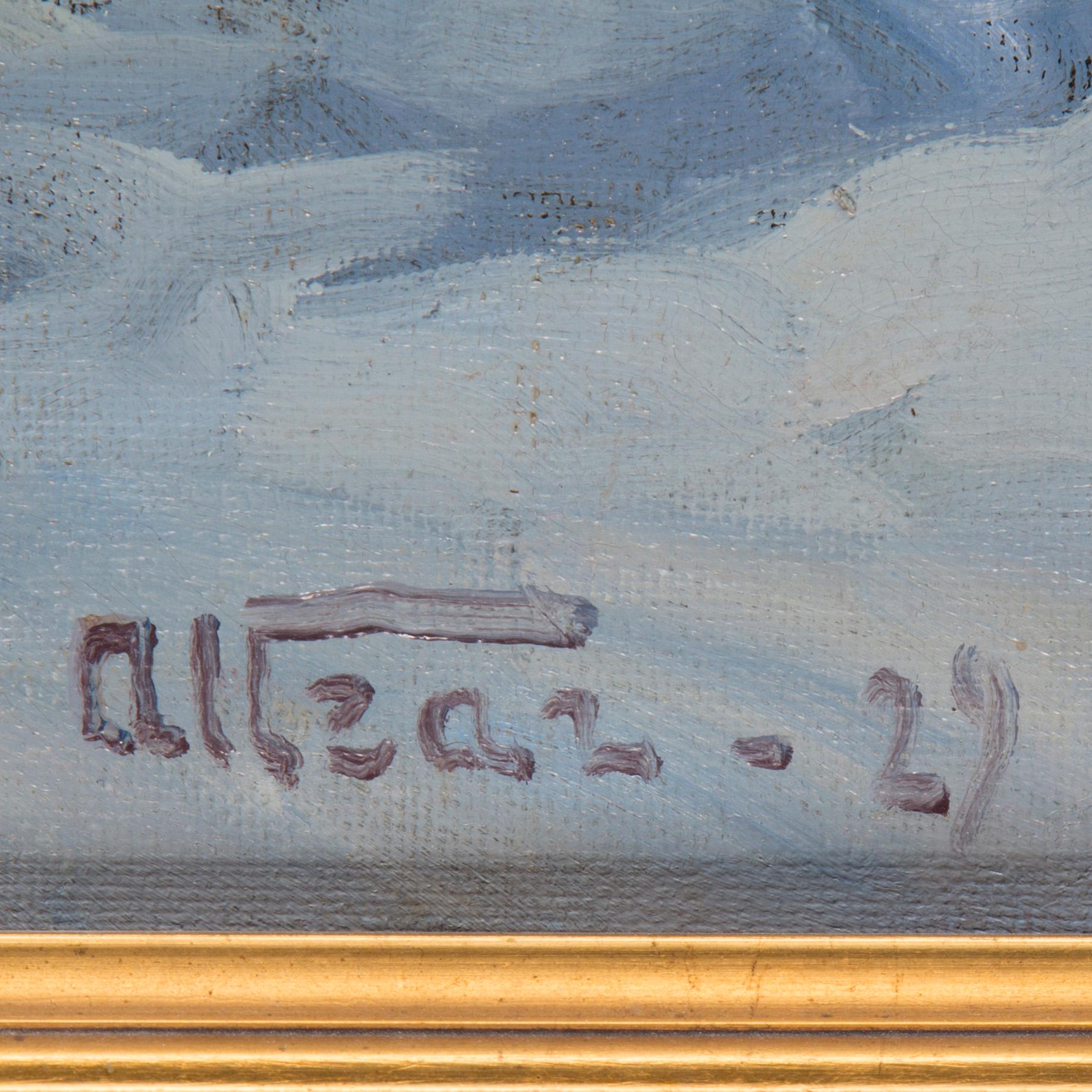 ANDERS ALTZAR, oil on canvas, signed and dated -29.