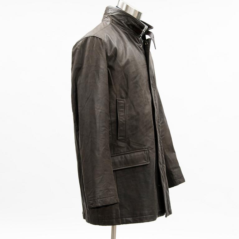 A Leather Jacket by Mabrun, Italy, size 54(IT).