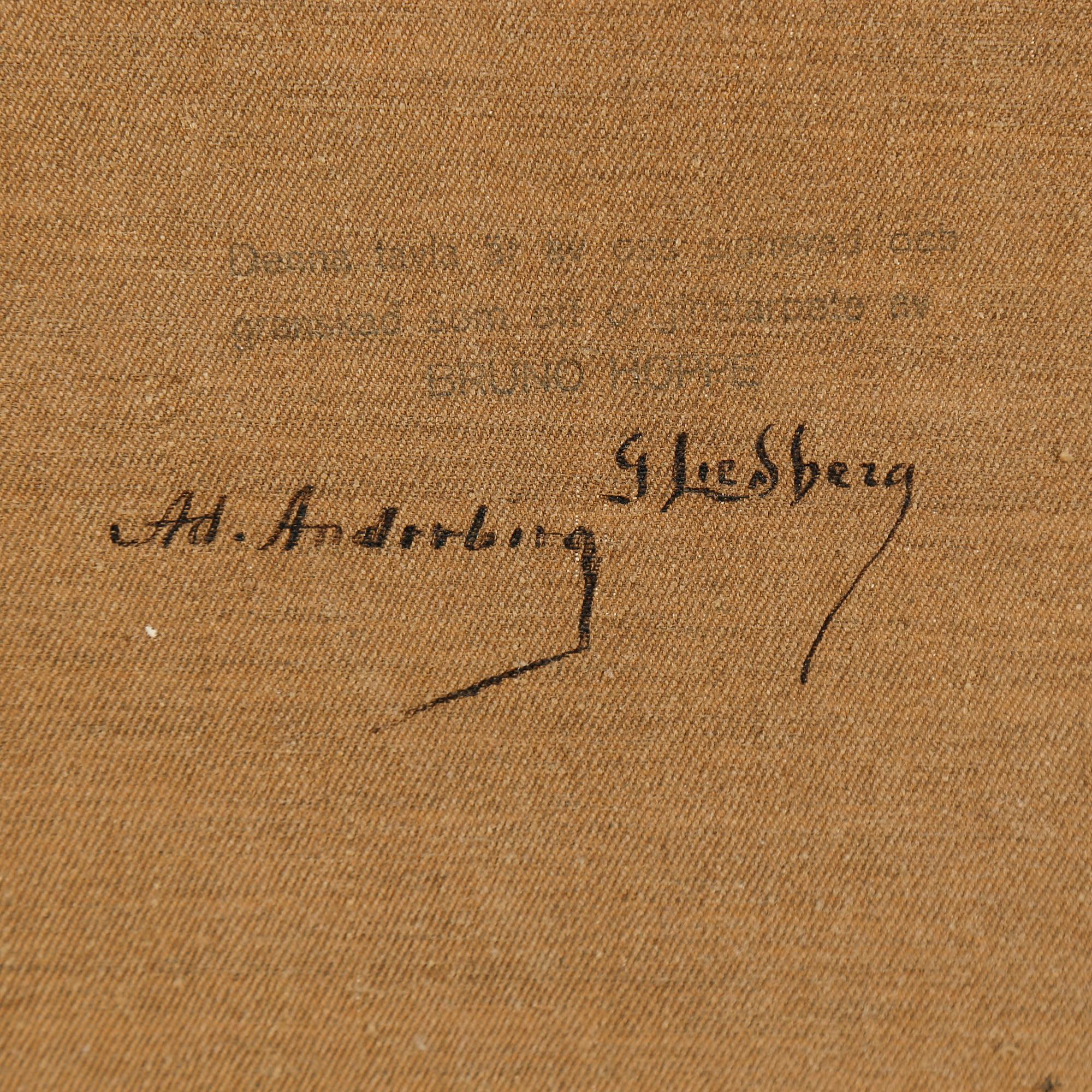 BRUNO HOPPE, tillskriven, olja på duk. Intygad a tergo.