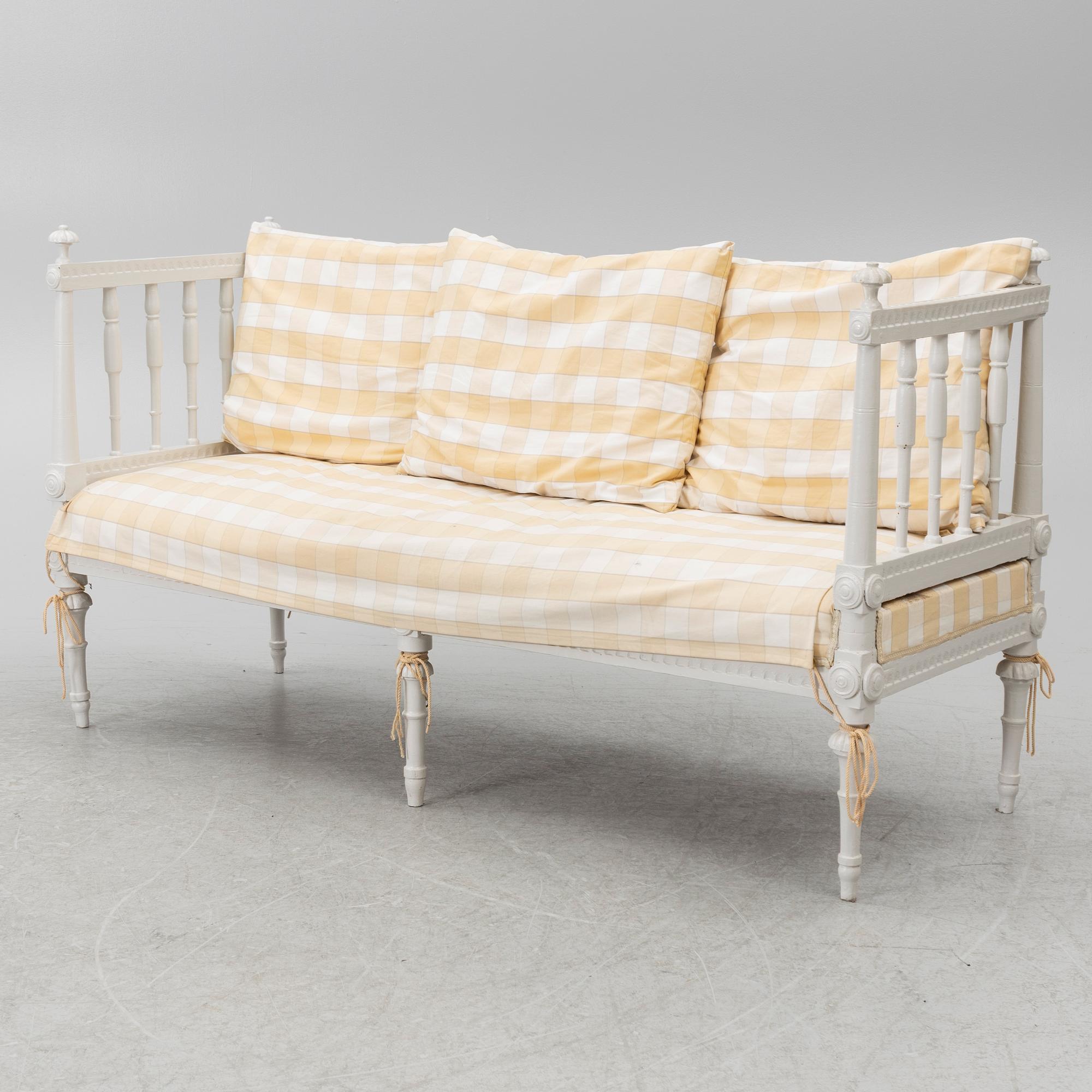 Sofa, Gustavian provincial work, early 19th century.