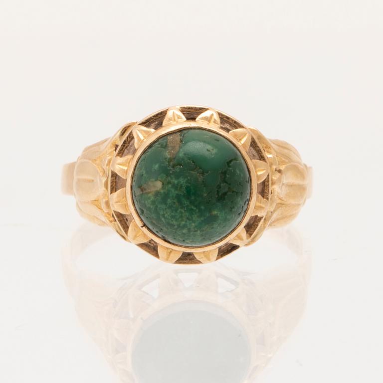 Ring, 18K gold, G. Dahlgren & Co Malmö 1957.